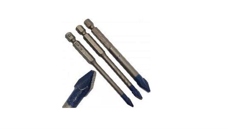 Bosch Drill Bits 3pc Hex-9 for Ceramic