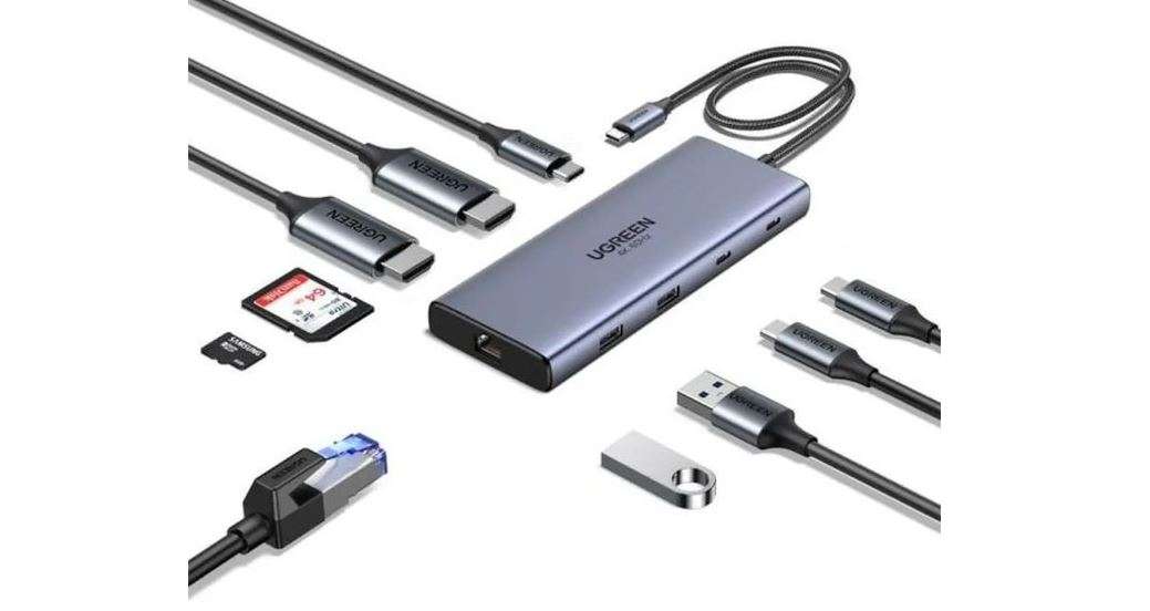 UGREEN 10-in-1 USB-C Multifunction Adapter - CM639 (UG-45380)