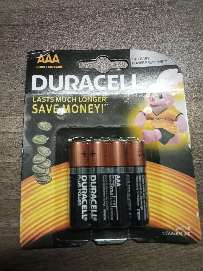 Duracell Battery AAA 4 Pack