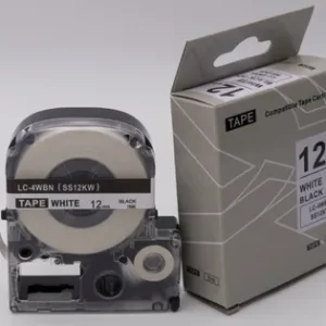 Epson Compatible Label Tape SS12KW – front view of cartridge