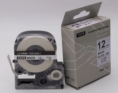 Epson Compatible Label Tape SS12KW – front view of cartridge
