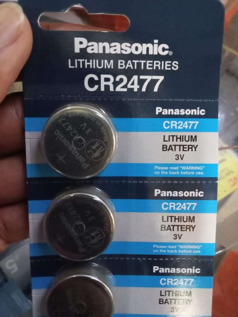 CR2477 battery in retail packaging