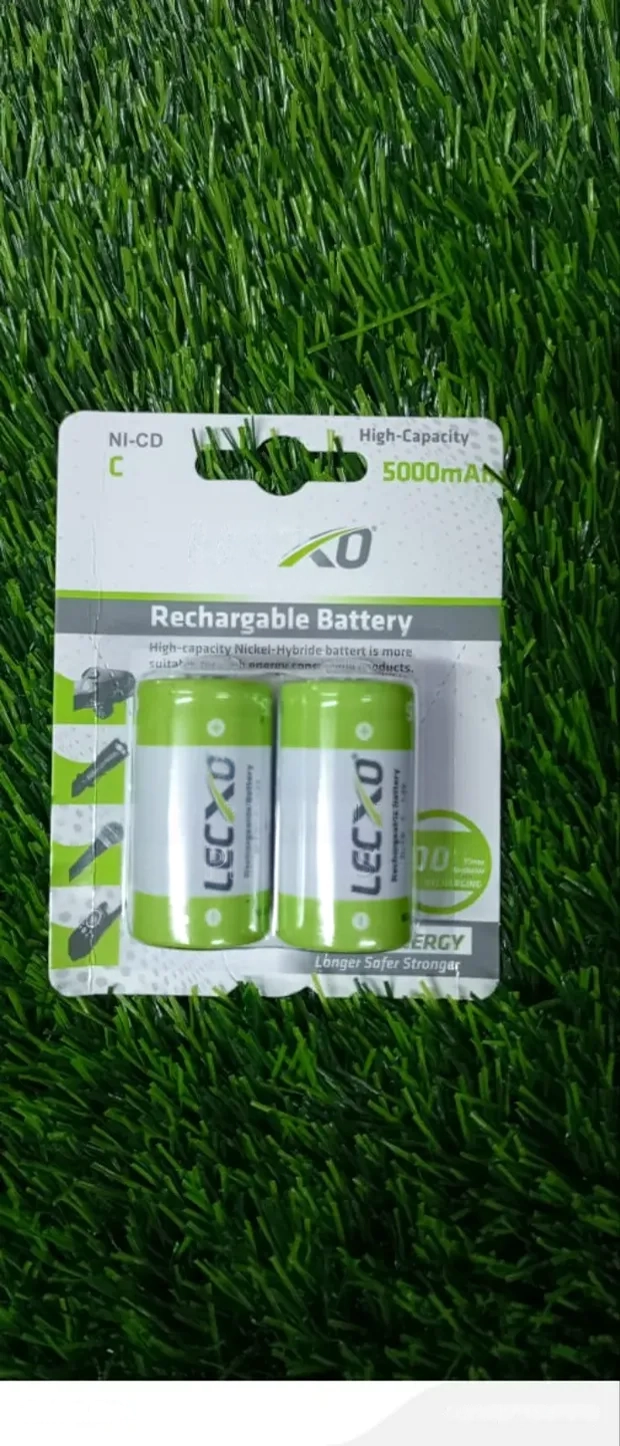 Lecxo Size C Rechargeable battery 2 pack