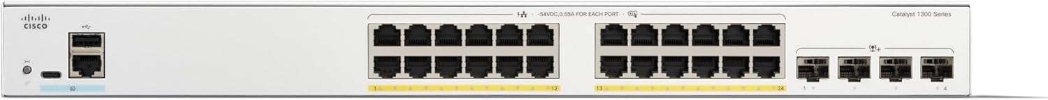 Cisco Catalyst 1300 24-Port PoE Switch 4x10G SFP+