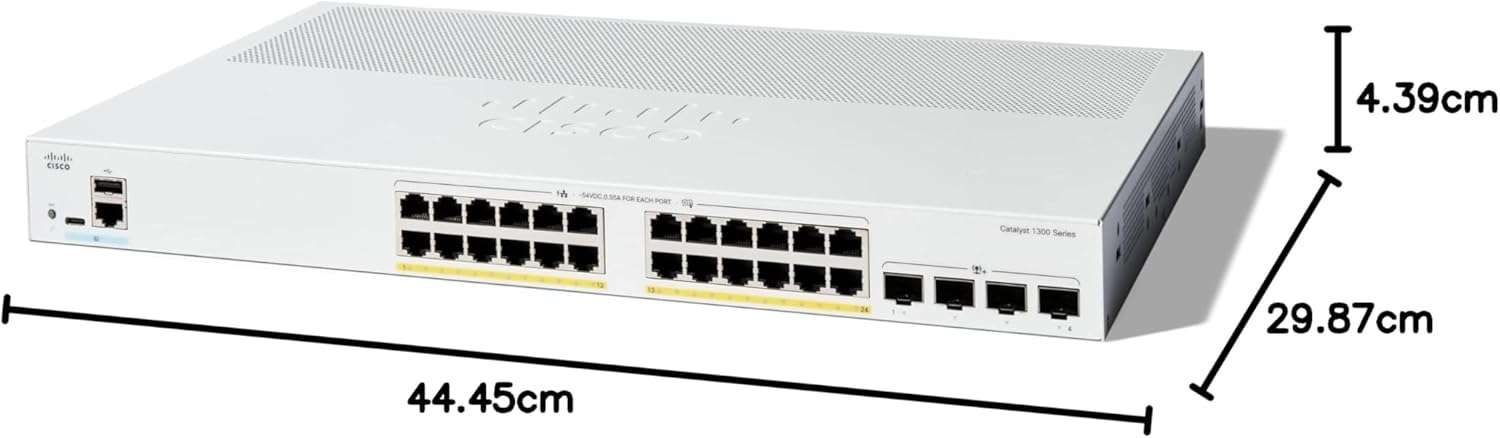Cisco Catalyst 1300 24-Port PoE Switch 4x10G SFP+