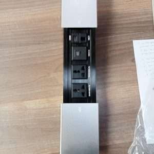 Multifunction Slide Cover Socket – Silver