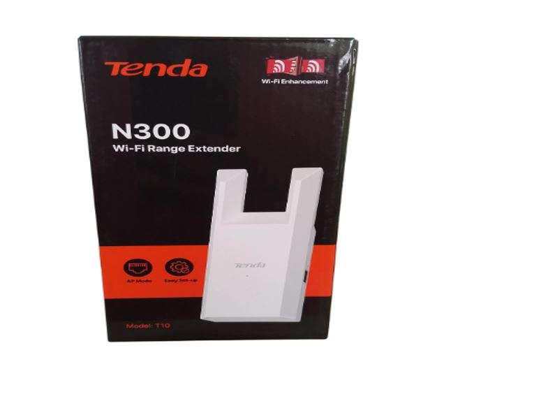 Retail packaging of tenda t10 n300 range extender