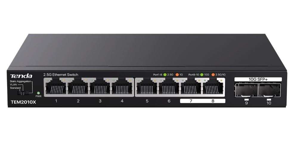Tenda Tem2010X 8-Port 2.5G Ethernet Switch
