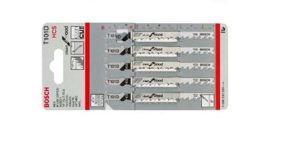 Bosch Jigsaw Blade T101D Wood 5pcs (2608630032)