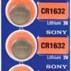 Sony CR1632 3 Volt Lithium Coin Cell Battery