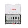 Bosch Router Bit Straight 6mm 6Pcs (2607017465)