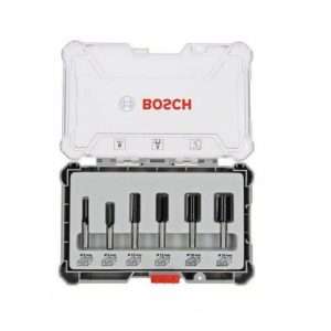 Bosch Router Bit Straight 8mm 6Pcs (2607017466)