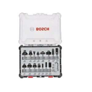 Bosch Router Mixed Bit 6mm 15Pcs (2607017471)