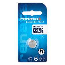 Renata Cr1216 3V Lithium Coin Battery