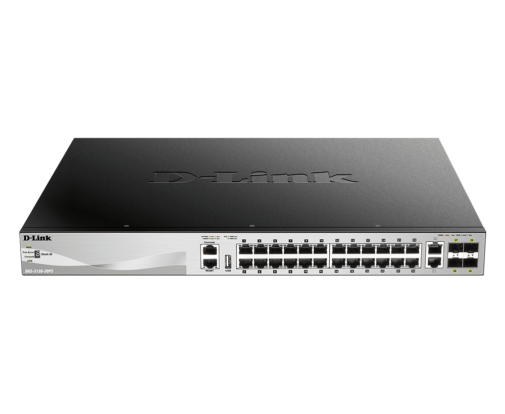 D-Link DGS-3130-30PS 30-Port Managed PoE Switch