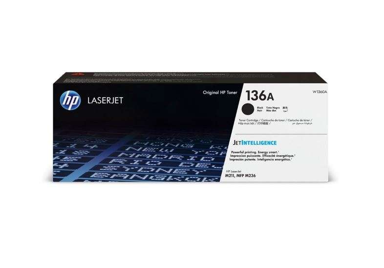 HP 136A Black Original LaserJet Toner Cartridge - W1360A