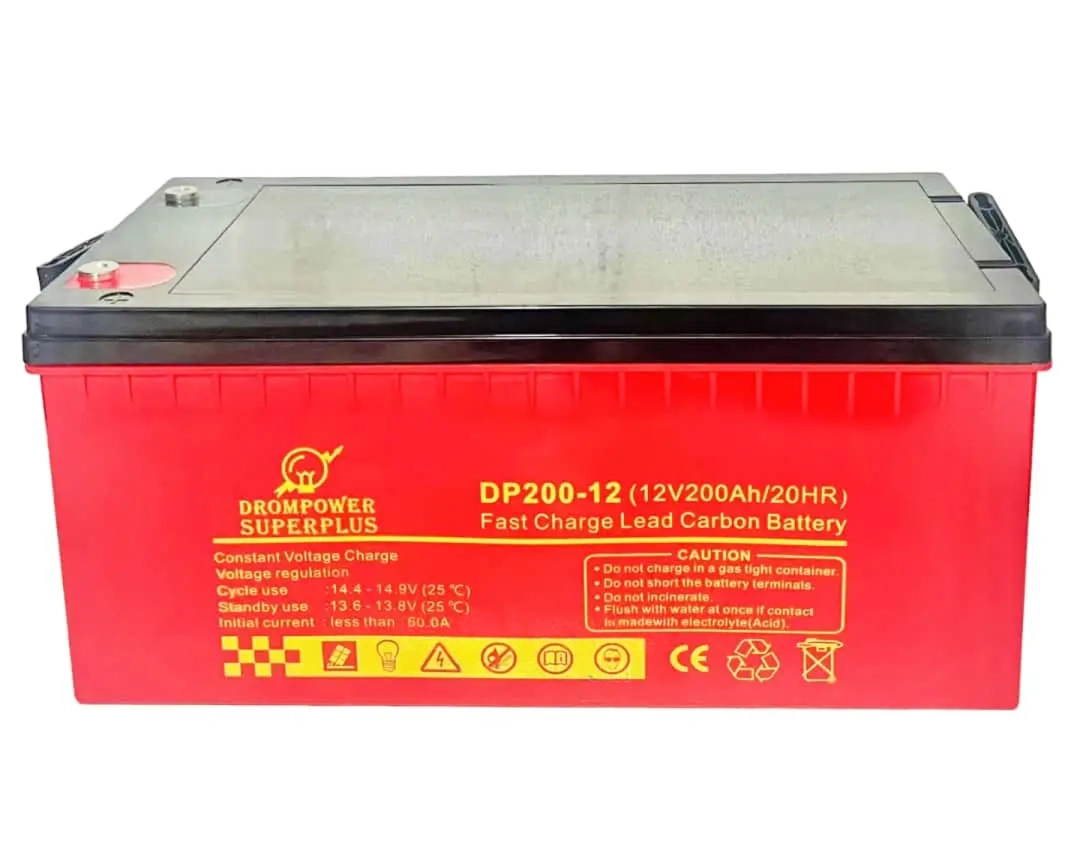12v 200ah lead carbon battery