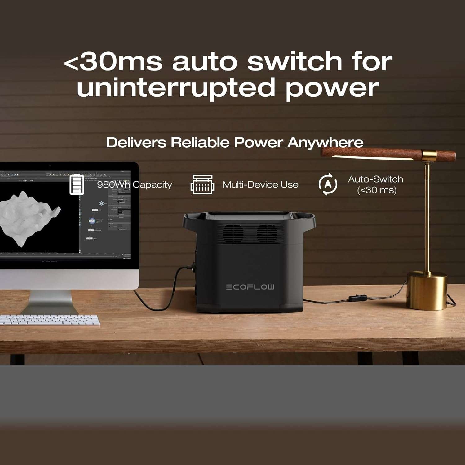 EcoFlow EFE980-UK - Portable Power Station + Free 6-in-1 Fan with LED - Image 3