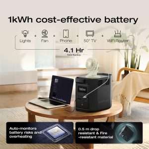 EcoFlow EFE980-UK - Portable Power Station + Free 6-in-1 Fan with LED - Image 4