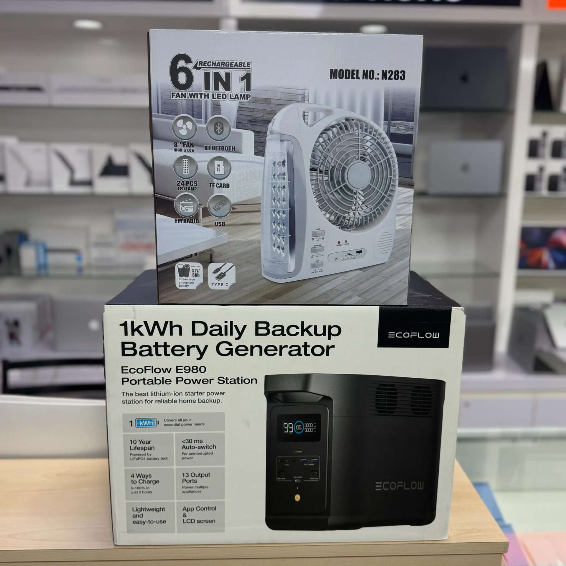 EcoFlow EFE980-UK - Portable Power Station + Free 6-in-1 Fan with LED - Image 2