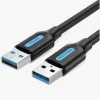 VENTION USB 3.0 MALE TO C 2M BLACK PVC TYPE-COZBH