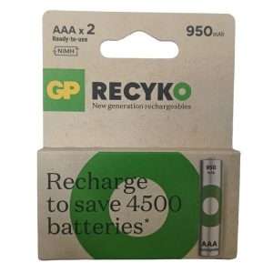 GP Recyko AAA Rechargeable Batteries 950mAh