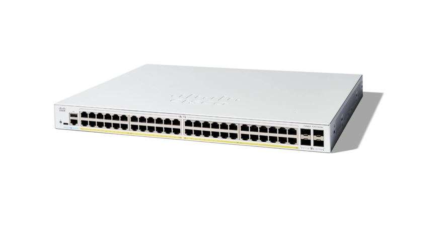 Cisco Catalyst 1300 48-Port PoE Switch with 10G uplinks (C1300-48P-4X)