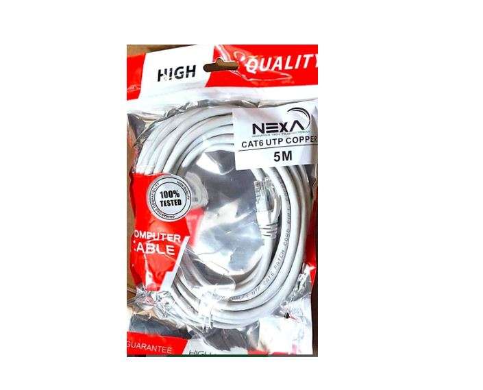 NEXA Copper CAT6 UTP Patch Cord 5M Grey
