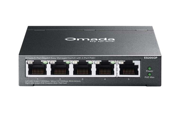 TP-Link ES205GP Omada 5-Port Gigabit Easy Managed PoE+ Switch