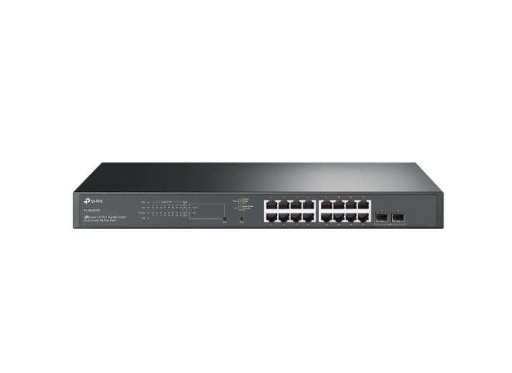 TP-Link JetStream 18-Port Gigabit Smart Switch with 16-Port PoE+ - TL-SG2218P