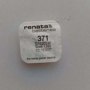 Renata 371 Battery (SR920SW) Silver Oxide 1.55V