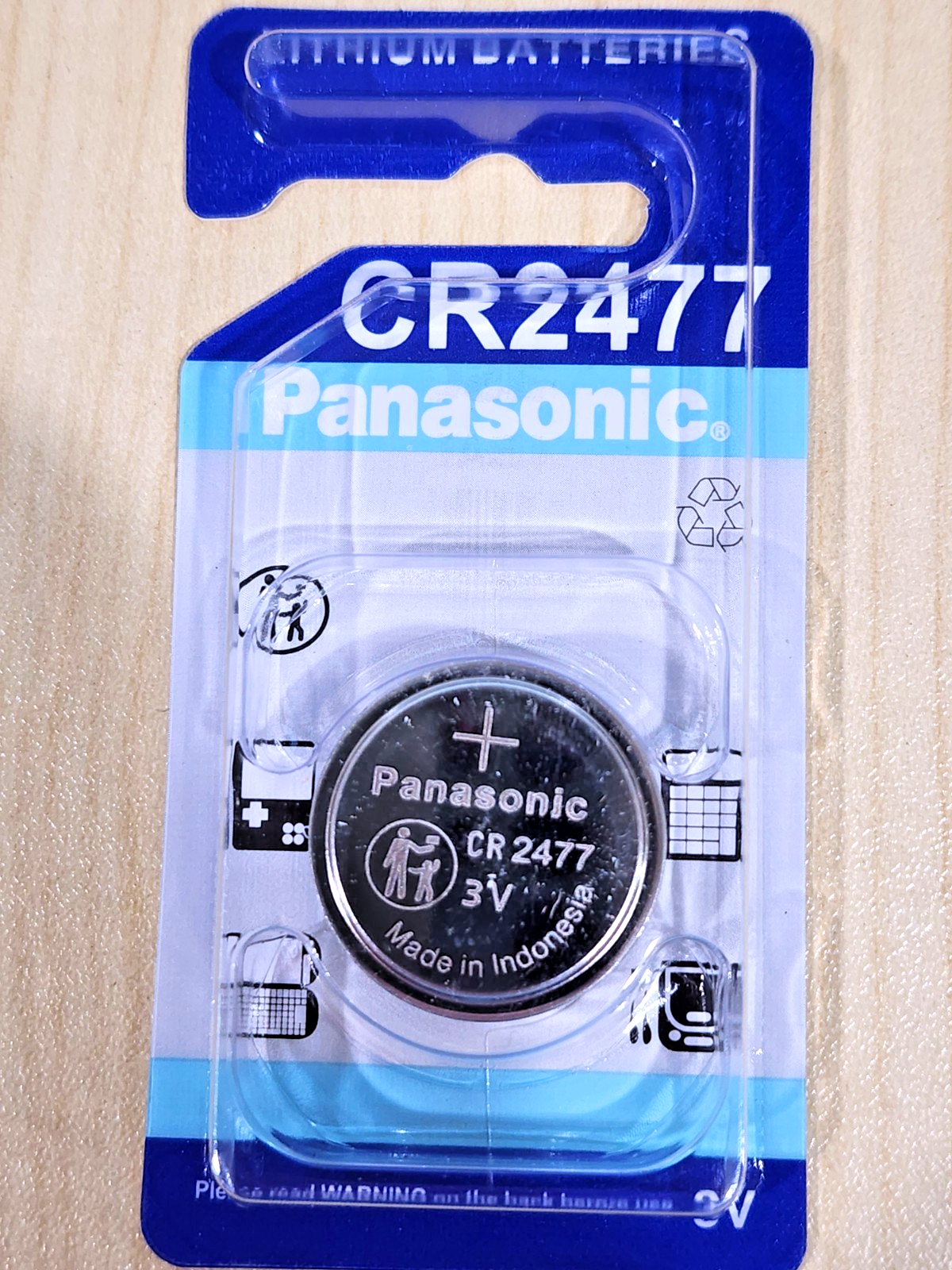 Panasonic CR2477 Battery 3V Lithium Coin