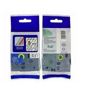 Brother TZ2-121 9mm x 8m Black on Clear Label Tape