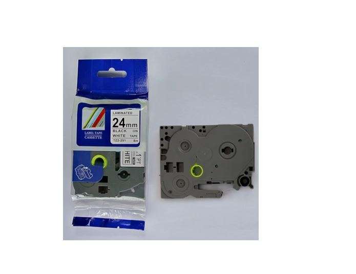 Brother TZ2-241 18mm x 8m Black on White Label Tape