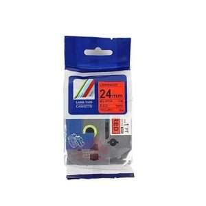 Brother TZ2-451 24mm x 8m Black on Red Label Tape