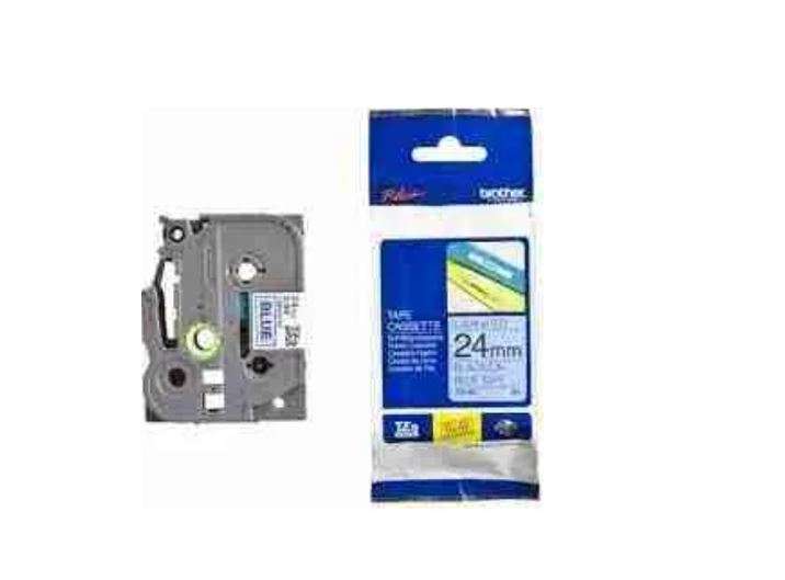 Brother TZ2-551 24mm x 8m Black on Blue Label Tape
