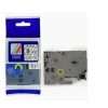 Brother laminated 9mm TZC-s121 black on clear Label Cartridge Compatible