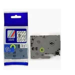 Brother laminated 9mm TZC-s121 black on clear Label Cartridge Compatible