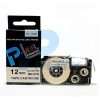 Casio PT-12WE 12mm x 8m Black on White Label Tape