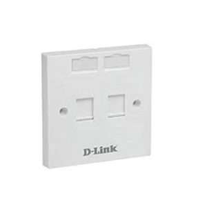 D-Link NFP-0WHI21 Dual Faceplate with Shutter & ID Plate - White
