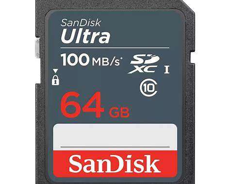 SanDisk Ultra 64GB SDXC Memory Card 100MB/s (SDSDUNR-064G-GN3IN)