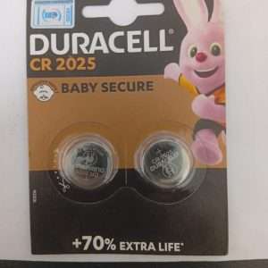 Duracell CR2025 Lithium Coin Batteries 3V Pair