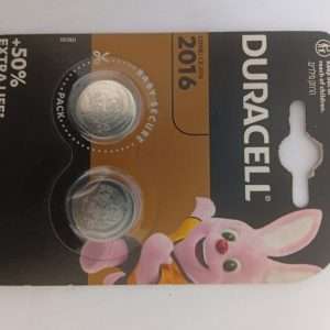Duracell CR2016 Lithium Coin Batteries 3V 2pack